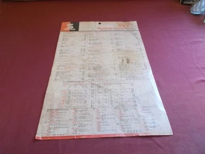 VTG 1970s SAFETY-KLEEN OIL FILTER APPLICATION CHART CAR TRUCK 1960 - 1970 - Picture 1 of 14