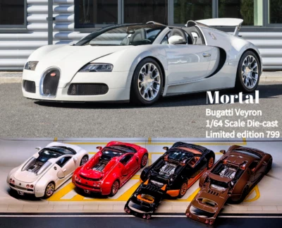 Mortal 1:64 Model Car Bugatti Alloy Die-Cast Sport Vehicle Collection - Image 1 of 4