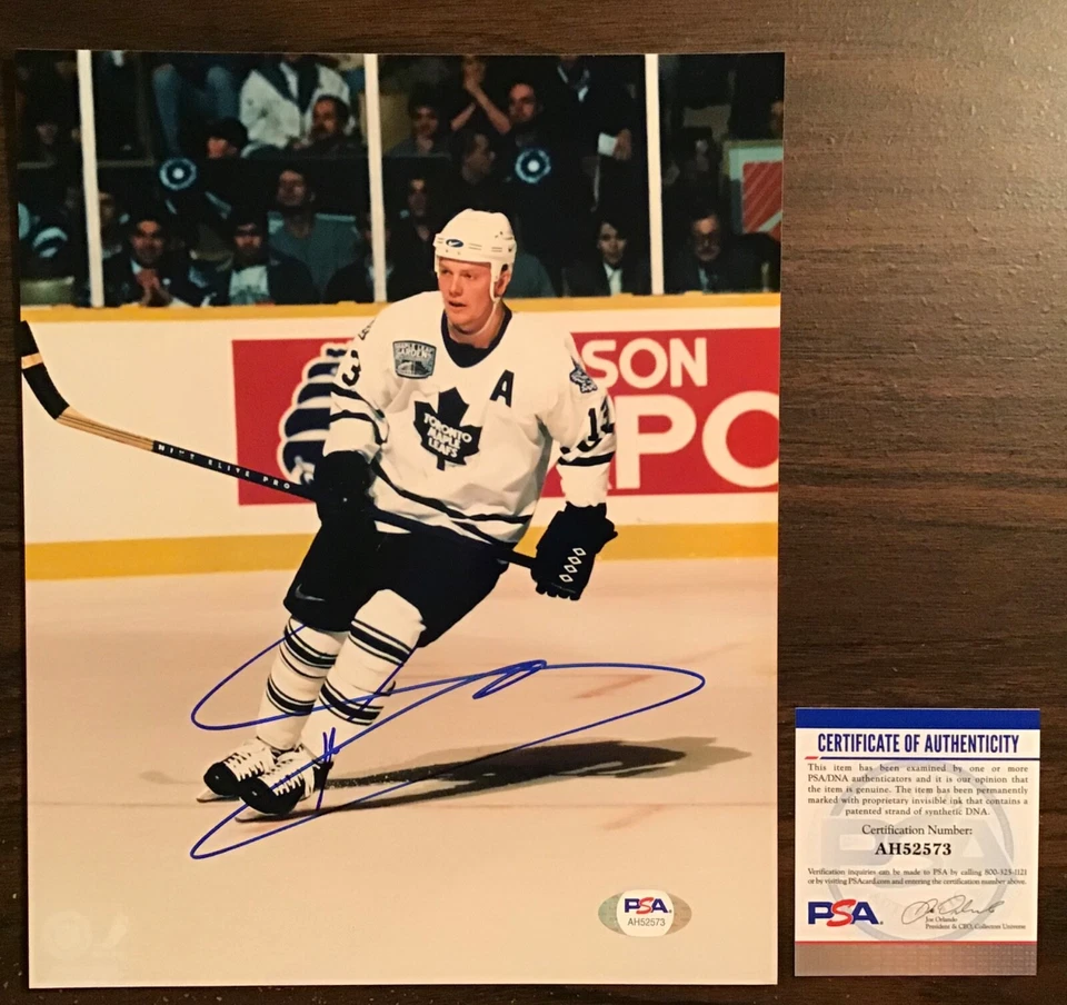Mats Sundin autograph 8 X 10 signed photo PSA NHL Toronto Maple Leafs HOF - Image 1 of 1