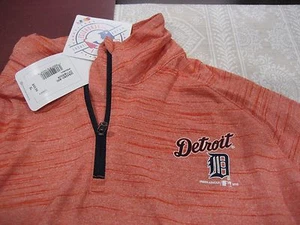 YOUTH BOYS/GIRLS UNDER ARMOUR DETROIT TIGERS 1/4 ZIP ORANGE YXL EXTRA LARGE NWT - Picture 1 of 3