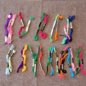 29X MIXED BRAND EMBROIDERY FLOSS, 8 9 YARD - Picture 1 of 7