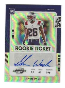 Tarjeta de fútbol novato con autógrafo Shaun Wade 2021 Contenders Optic Silver #181 - Imagen 1 de 1