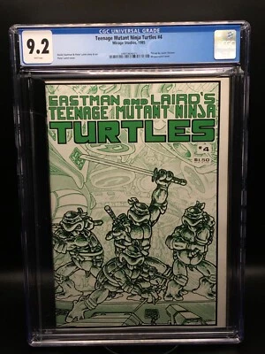 Teenage Mutant Ninja Turtles #4 1st Printing CGC 9.2 1985 - White Pages - Image 1 of 3