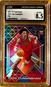 2021-22 Panini Recon #202 Cade Cunningham Pink RC CGC 8.5 NM/Mint+ - Picture 1 of 2