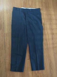 Vtg 1970s Dickies Work Pants 44" X 32" (44x32) Black Talon Zipper Straight Leg  - Bild 1 von 7