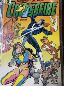 Crossfire 8 Eclipse 1985 Guest-Stars Rainbow di DNAgents Mark Evanier Spiegle - Foto 1 di 2