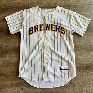 MLB Milwaukee Brewers Eric Thames Jersey Youth Medium - Picture 1 of 5