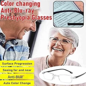 Nest Finesse Glasses,Nestfinesse Color-Changing Anti-Blue Light Presbyopia Glass - Picture 1 of 13