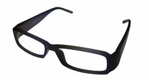 Fabio Alberti Womens Ophthalmic Rectangle Plastic Frame Black FA907 2  - Picture 1 of 5