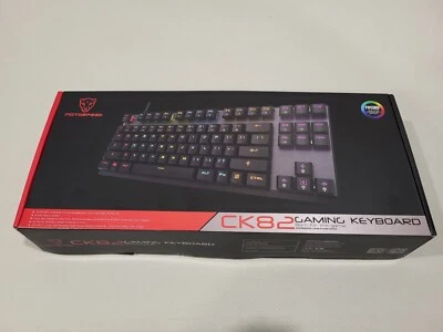 Motospeed CK82 RGB Pink Gaming Mechanical Keyboard Wired NEW in Box - Image 1 of 4