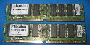 2 x 32MB = 64MB PS/2 72-pin EDO-Ram 60ns Kingston Arbeitsspeicher 100%ok Goldkon - Bild 1 von 3