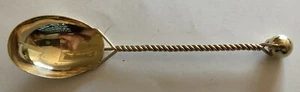RARE Antique Gilded 800 Silver Ed Wollenweber (Germany, Munich) Spoon - Picture 1 of 8
