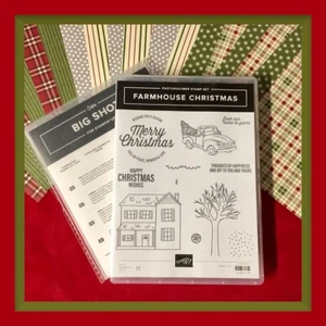 Stampin' Up! FARMHOUSE CHRISTMAS Stamps & DIES & 12 FESTIVE FARM DSP - Picture 1 of 22