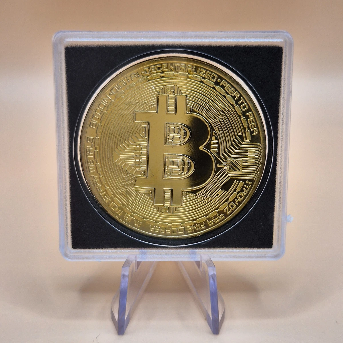 Bitcoin Münze Bitcoin-Münzen - 3er-Set - Gold-Bitcoin-Münzen / Silber- Bitcoin-Münzen Münzen Aufbewahrung