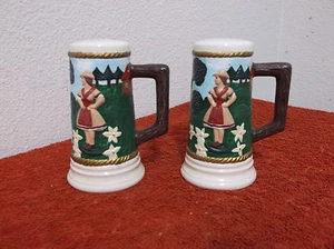  SET OF "STEIN" CERANIC SALT & PEPPER SHAKERS..BOY & GIRL DESIGN - Picture 1 of 6