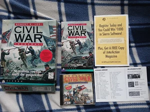 Robert E. Lee Civil War General (Sierra, 1996) Windows 95 PC Game Big Box VG - Picture 1 of 16