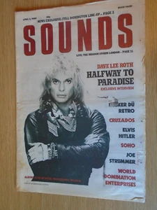 SOUNDS magazine April 2nd 1988 Dave Lee Roth Husker Du Joe Strummer - Picture 1 of 1