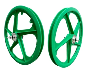 BMX Fahrrad 20" PVC Felge komplett GRÜN Radsatz Expedite - Bild 1 von 1