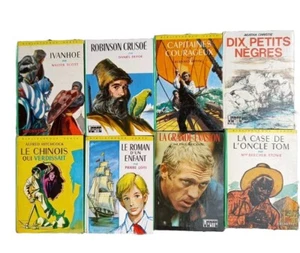 Lot De 8 Livres Livre Bibliothèque Verte Jeunesse Ancien Enfants Hachette Vintag - Imagen 1 de 15