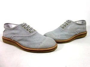 MARC JACOBS S87WQ0054 HOMBRE TOP BAJO OXFORD BLANCO/GRIS CUERO EUR TALLA 41/US 9 M - Imagen 1 de 8