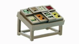 Fruit and Vege Vendor Table O scale Finished and Painted 1/48 scale - Picture 1 of 1