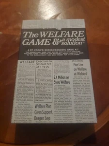 Vintage 1971 THE WELFARE GAME & A MODEST SOLUTION St. Croix's Socio-Economic Kit - Picture 1 of 5