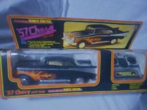 Vintage Toy State Remote Control Corded RC '57 Chevy Hot Rod Black Works!