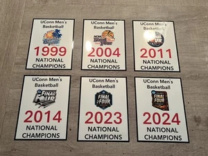 3 SIZES - UCONN HUSKIES Mens Basketball National Champions DECAL Banners NCAA - Picture 1 of 5