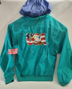 U.S.A Eagle Jacket Honors Vintage 1990's Like Fine Wine Life Is A Cabernet Med. - Picture 1 of 12
