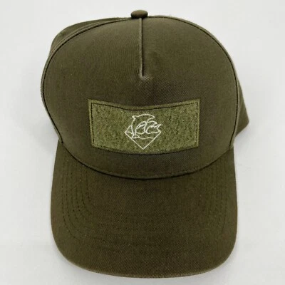 Sombrero con cierre a presión Pink Dolphin para hombre talla única parche verde logotipo algodón ajustable Foto 1 de 4
