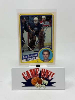 1984-85 O-Pee-Chee Hockey Tom Barrasso Rookie RC Card #18  BUF sc - Image 1 of 2