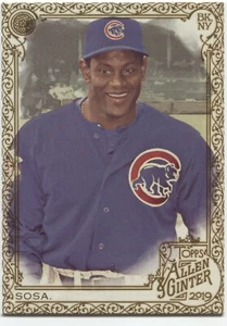 Allen & Ginter Sammy Sosa SP 2019 Gold Border Hot Box #392 - Chicago Cubs - - Imagen 1 de 1