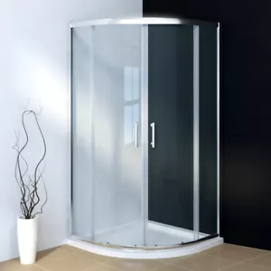 Quadrant Shower Enclosure Door 800x800mm Walk In Wet Room Glass Cubicle Screen - Picture 1 of 16