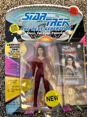 1993-STAR TREK THE NEXT GENERATION -DEANNA TROI-  FIGURE- SPACE CAP-#000301 - Image 1 of 4