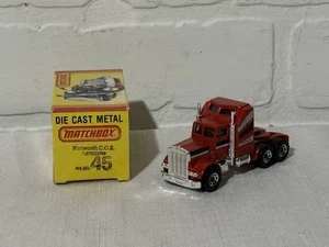 Matchbox Superfast Lesney #41 Kenworth Aerodyne Red Incorrect Box #45 1982 - Picture 1 of 22