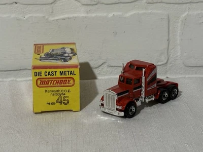 Matchbox Superfast Lesney #41 Kenworth Aerodyne Red Incorrect Box #45 1982 - Image 1 of 4