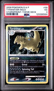2008 Pokemon Diamond & Pearl Stormfront #30 Tyranitar Holo Theme Deck PSA 3 - Picture 1 of 2