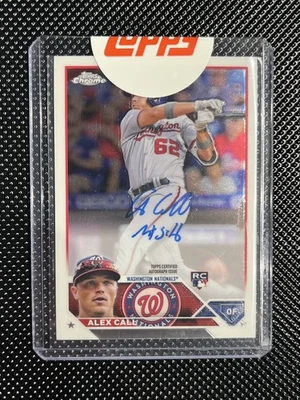 2023 Topps Chrome SEALED #RA-AC Alex Call Rookie Autograph RC LA Dodgers  - Image 1 of 2