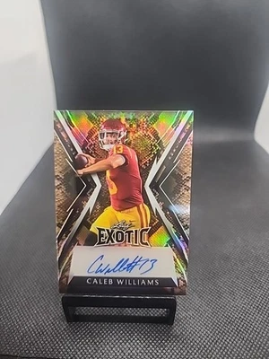 2023 Leaf Exotic Caleb Williams Snake AUTO #2/13 (CUR) - Image 1 of 2