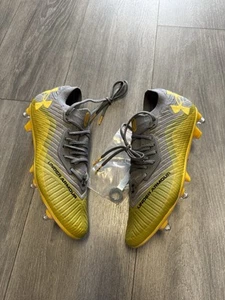 Under Armour soccer soft ground Metal Stud cleats Men’s Sz 10 3028551-300 Yellow - Picture 1 of 7