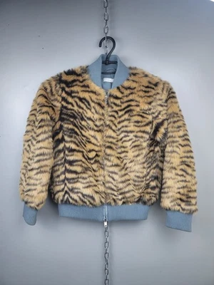Chaqueta Bomber Stella McCartney Niños Piel Sintética Estampado Tigre Talla 10 Años Foto 1 de 4