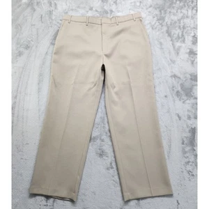 Vintage Levi's Pants Mens W40 L30 Tan Dacron Polyester Action Slacks Office - Picture 1 of 10