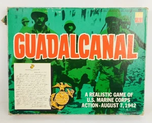 1966 Avalon Hill Guadalcanal WWII Hex War Game Marine Corps Board Game Punched - Picture 1 of 4