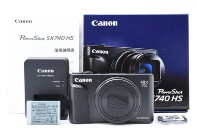 [Sin usar] Cámara digital compacta Canon PowerShot SX740 HS negra de 20,3 MP ... - Imagen 1 de 4