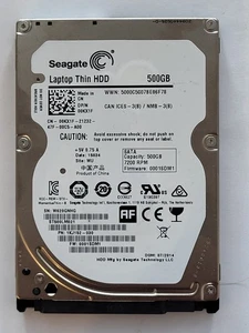 ST500LM021, PN: 1KJ152-030, SN: W62, WU, 0001SDM1, 15034, Seagate 500Gb 2.5" HDD - Imagen 1 de 2
