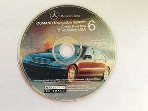 2001 MERCEDES S430 S55 S500 S600 NAVIGATION MAP CD 6 OHIO VALLEY KY WV NY OH - Foto 1 di 1
