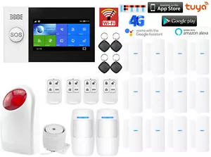 T54 WiFi+US/EU 4G Tuya APP Wireless DIY Home Security Alarm System+Strobe Light - Picture 1 of 20