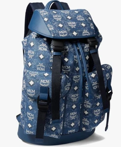 NUEVA CON ETIQUETAS MCM Brandeburgo Mochila Vintage Tela Monograma - Imagen 1 de 4
