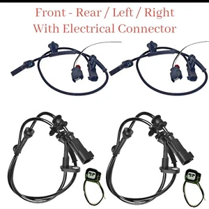 4x ABS Wheel Speed Sensor & Connector Front-Rear L/R For Tesla Model X 2016-2023 - Foto 1 di 12