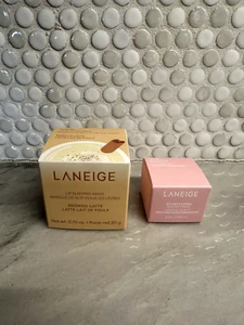 Laneige Lip Sleeping Mask Eggnog Latte & Sample of Bouncy & Firm Sleeping Mask - Picture 1 of 7